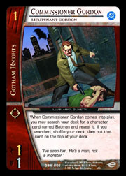 Commissioner Gordon, Lieutenant Gordon